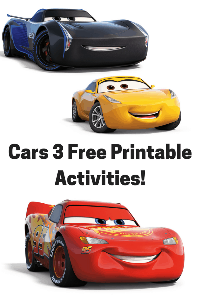 Cars 3 Free Printable Activities