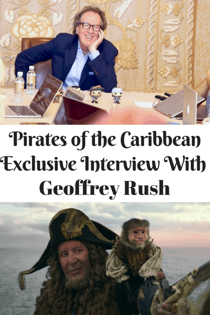 interview with Captain Barbossa Geoffrey Rush