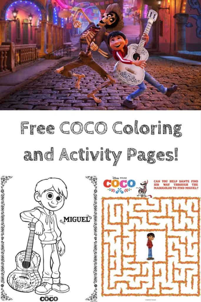 New COCO Trailer and Coloring Pages