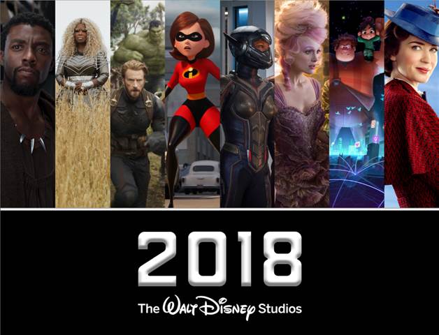2018 Walt Disney Studios Movie Slate