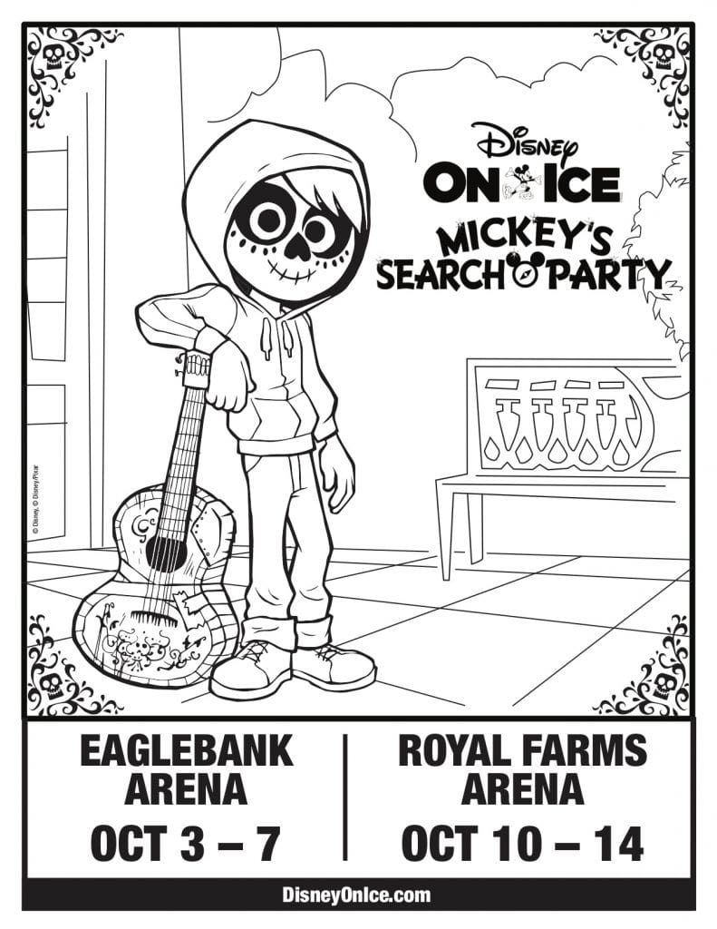 Disney On Ice Mickey's Search Party Coloring Page