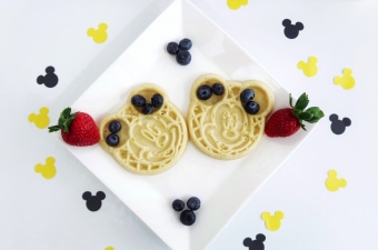 DIY Mickey Mouse Waffle Breakfast