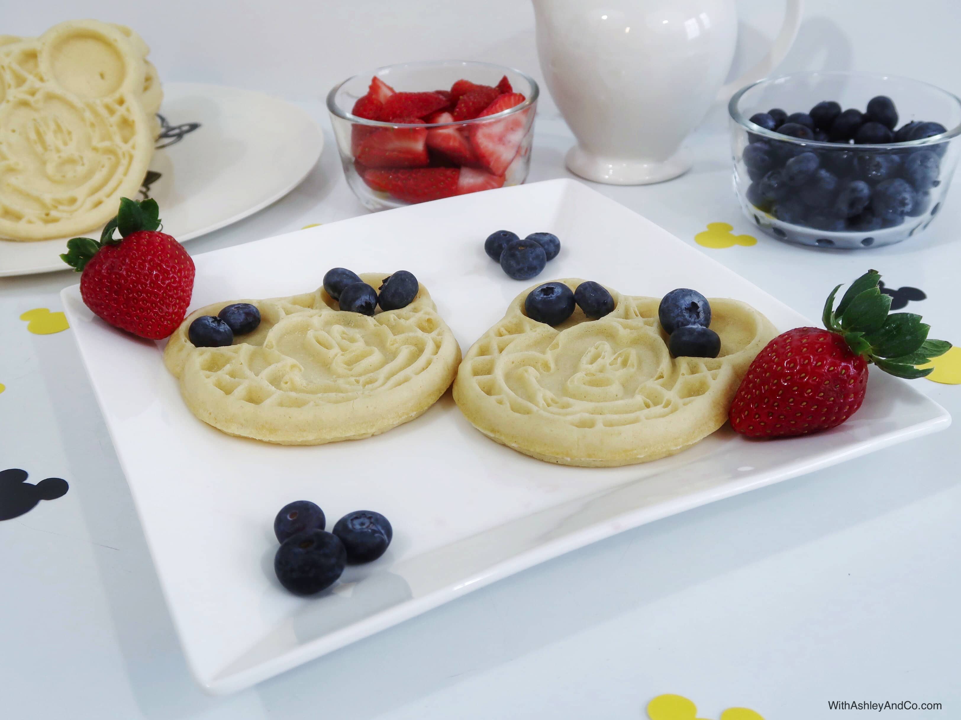 DIY Mickey Mouse Waffle Breakfast