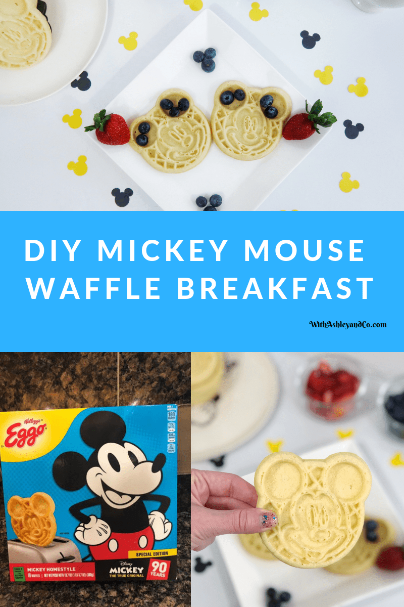 DIY Mickey Mouse Waffle Breakfast