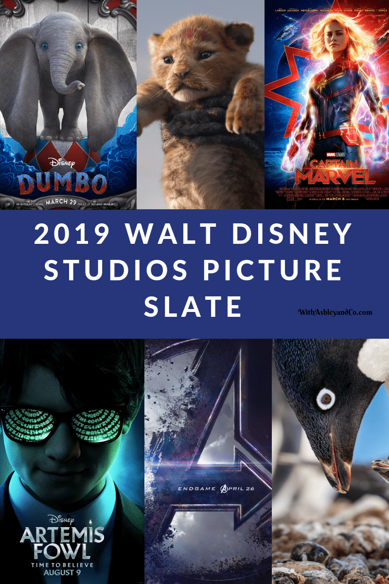 2019 Walt Disney Studios Picture Slate
