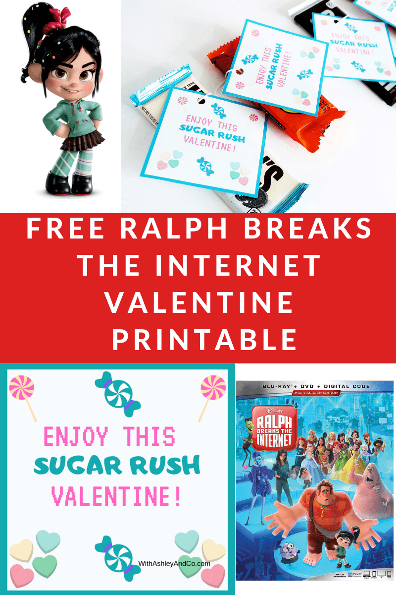 Free Ralph Breaks The Internet Valentine Printable