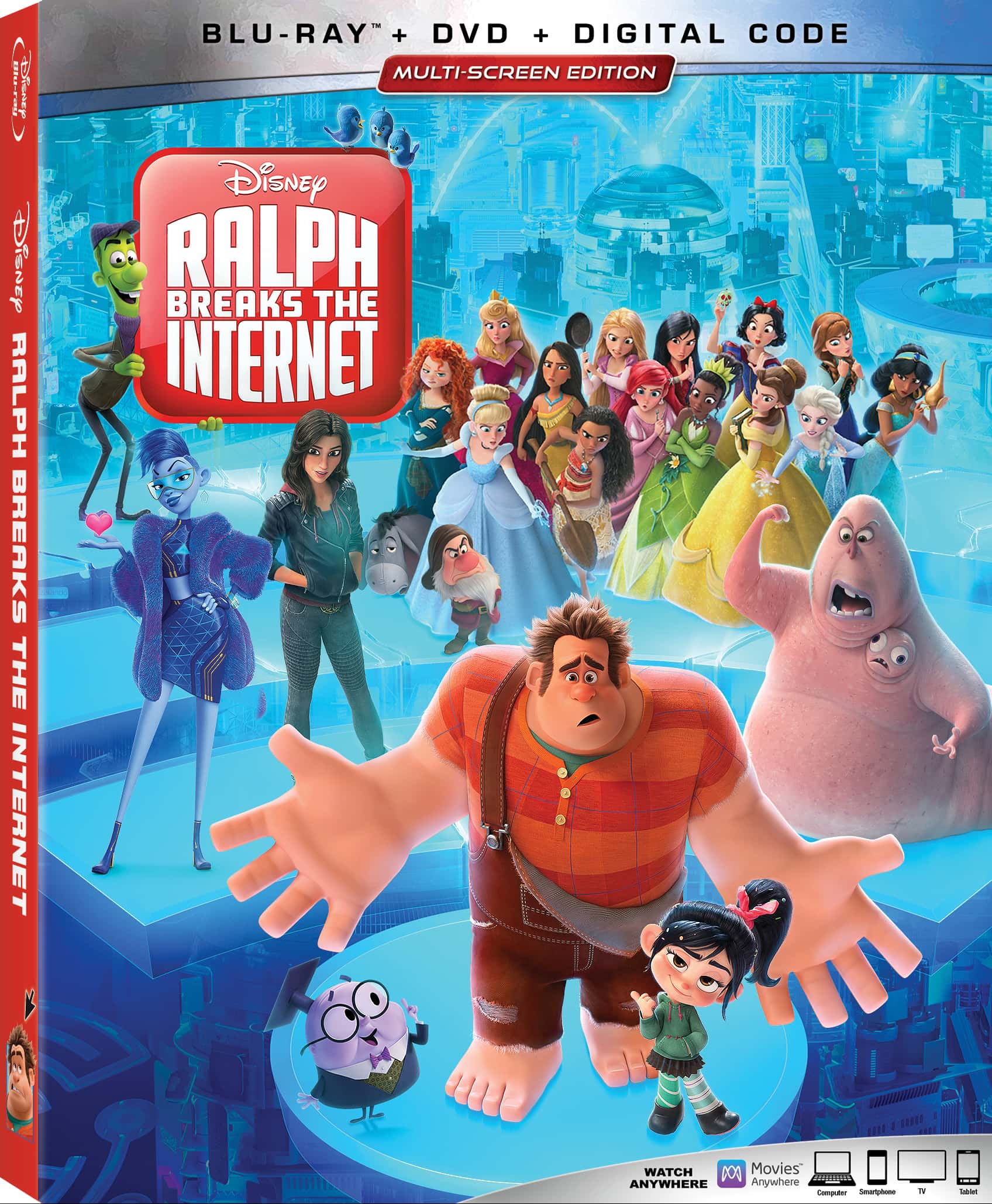 NEW! SET OF 2 Disney Wreck it Ralph 2 Ralph Breaks the Internet Popcorn Bucket 