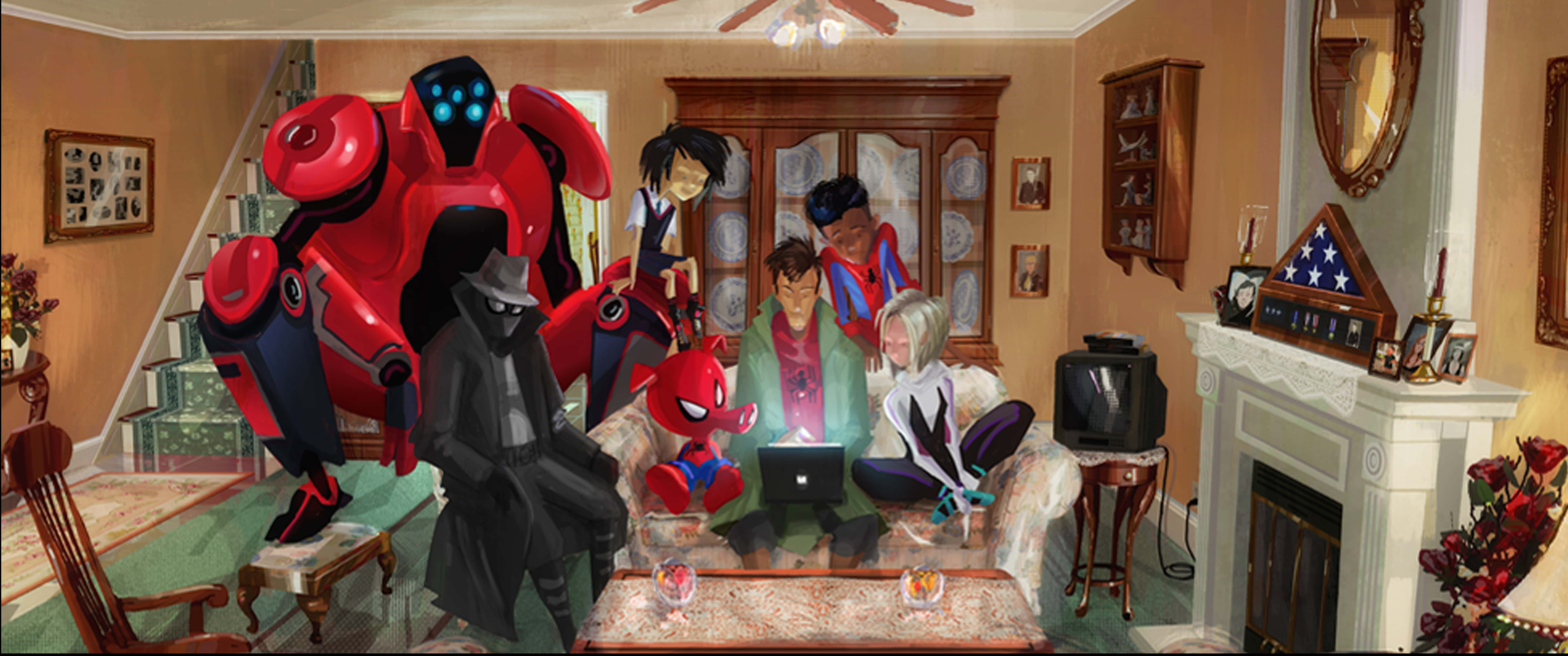 Spider-Man Into The Spider-Verse Giveaway, Spider-Man Into The Spider-Verse Concept Art