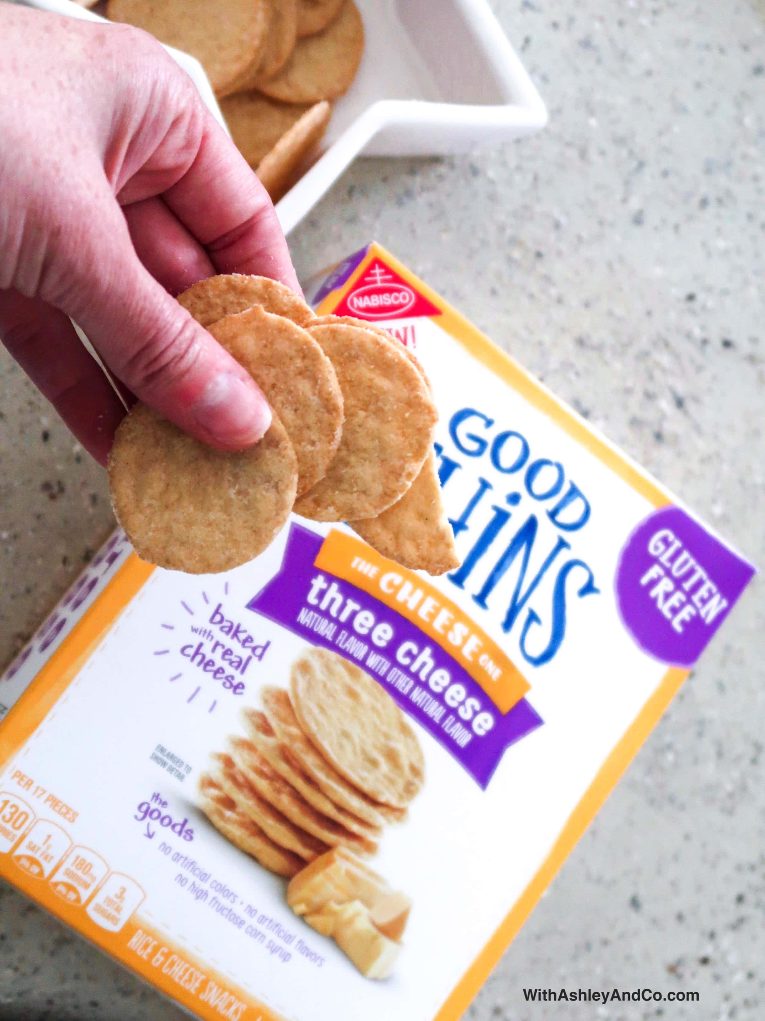 Good Thins Three Cheese Rice & Cheese Snacks Gluten Free Crackers