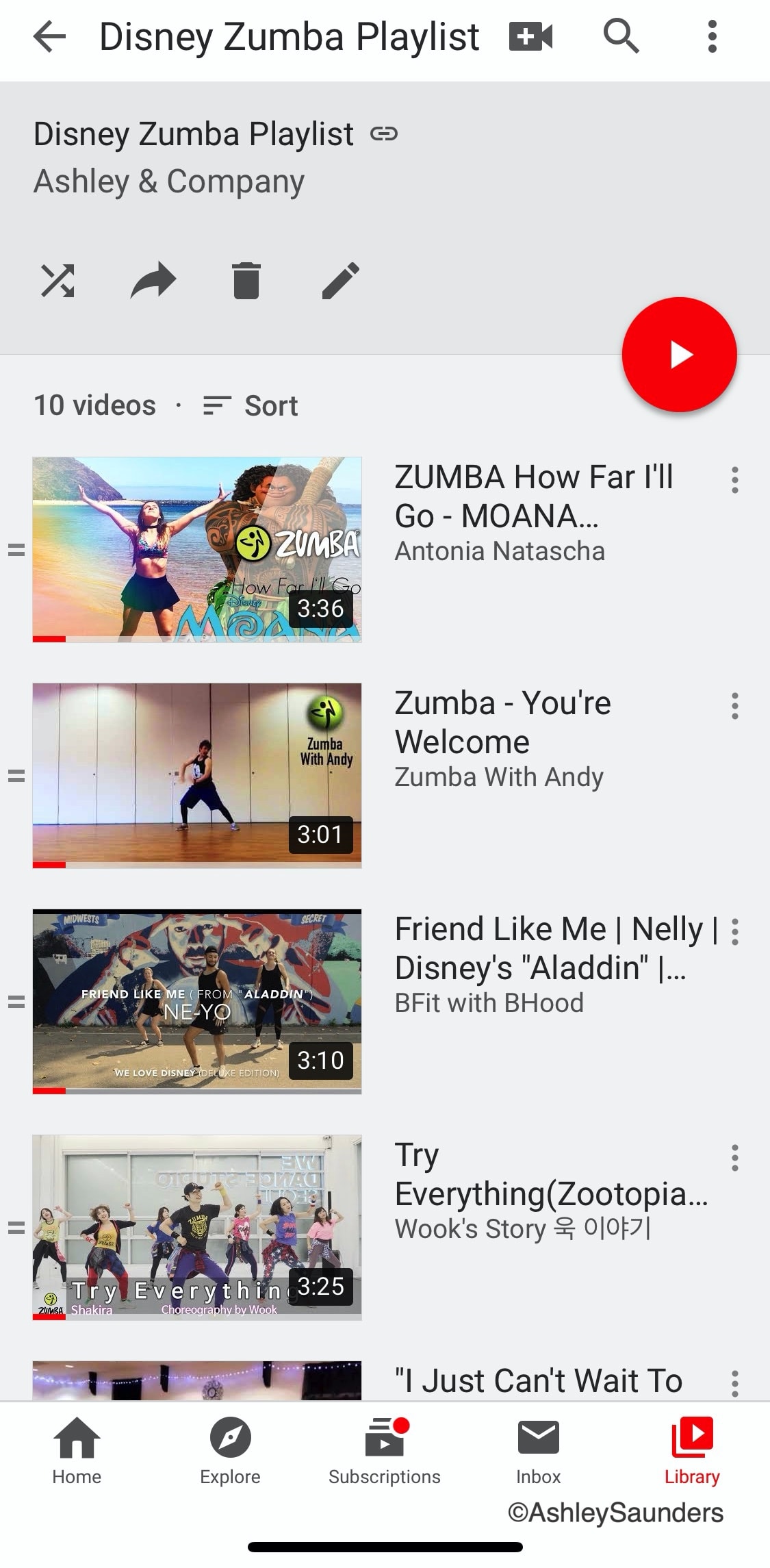 Disney Zumba Videos