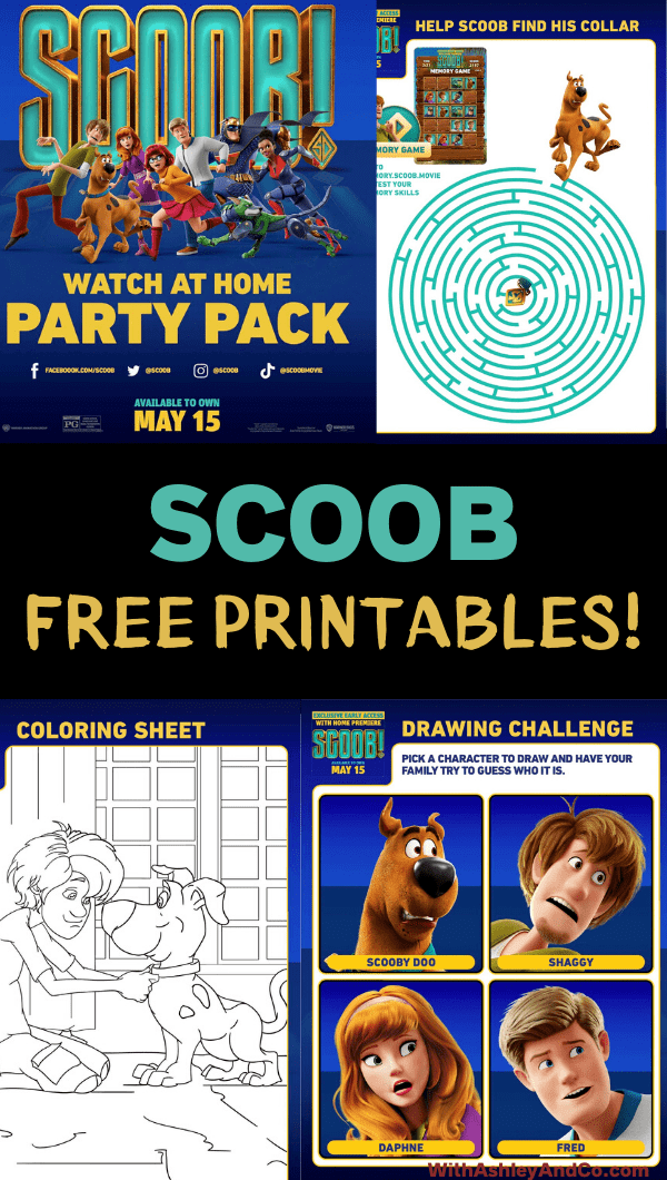 Free Scoob Printable Activities