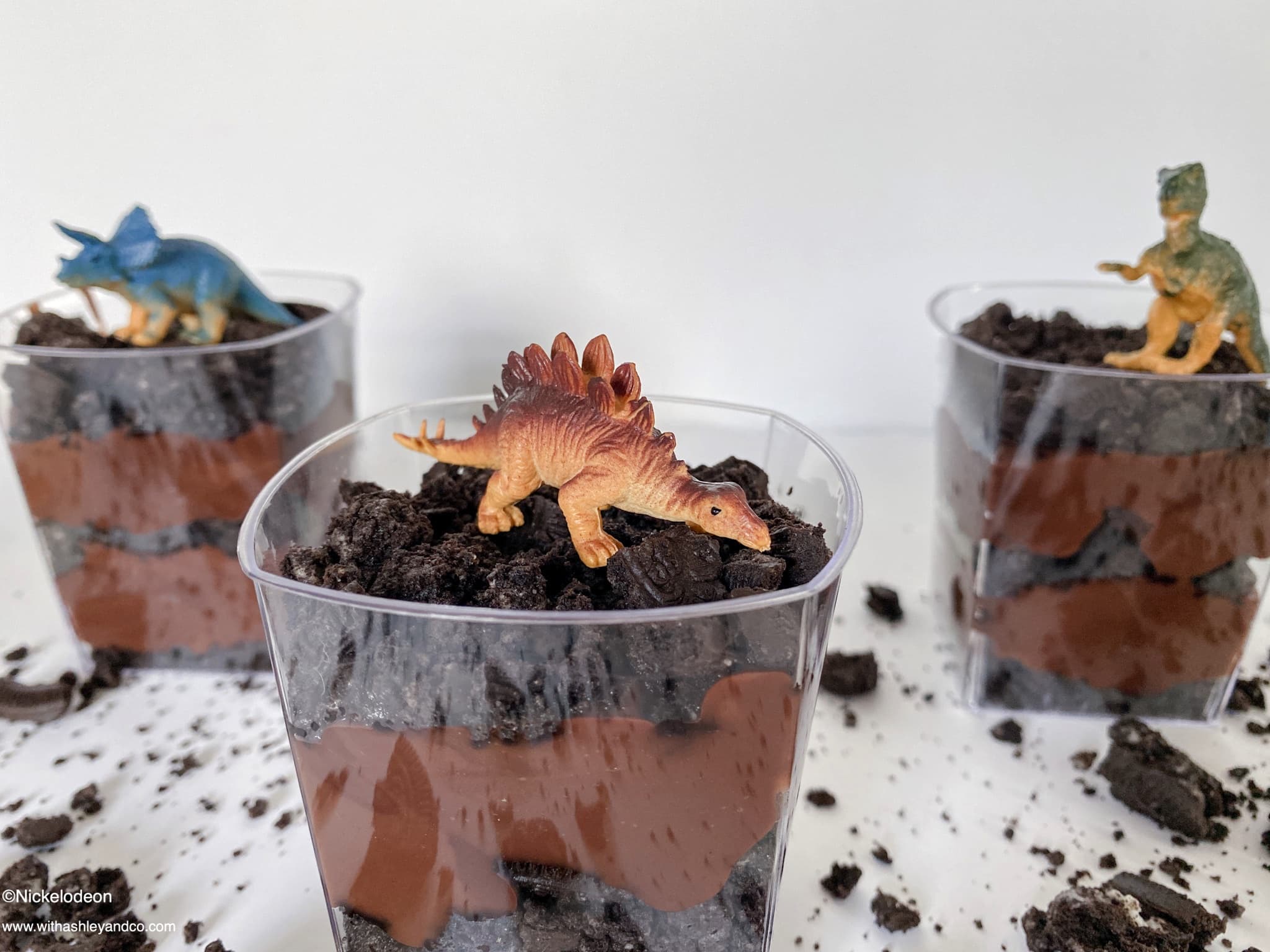 Dinosaur Dirt Cups Snack