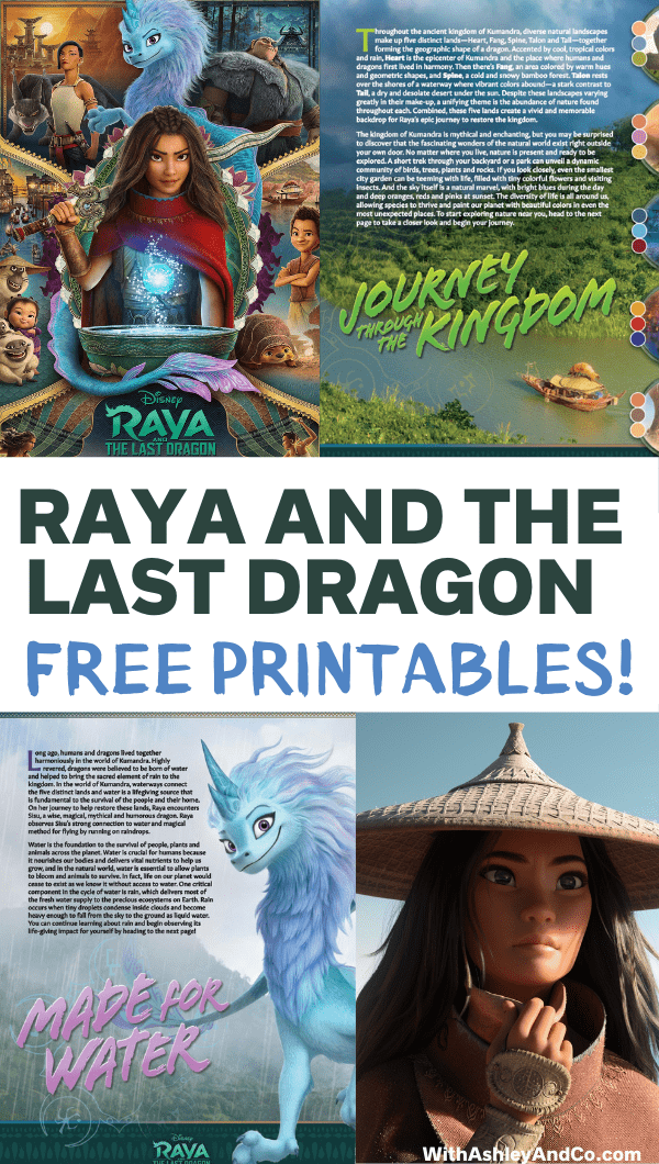 Raya and the Last Dragon Free Printables
