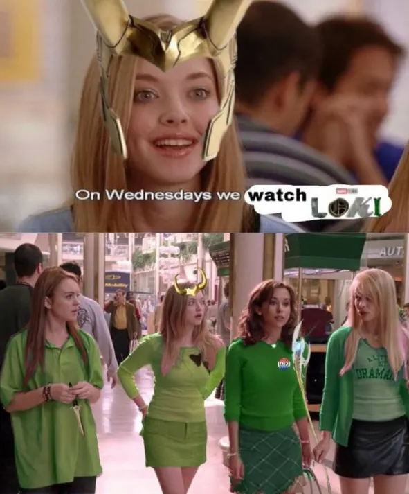 Loki Memes on wednesdays we wear green
