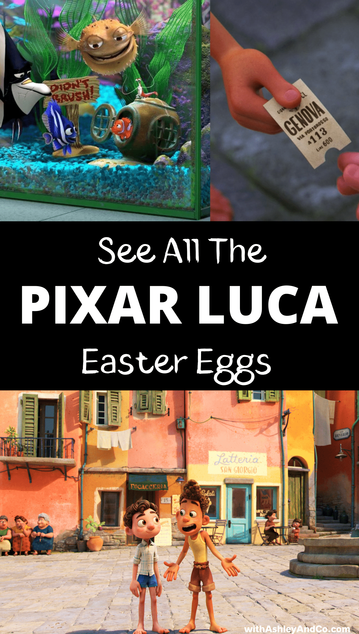 Pixar Luca Easter eggs