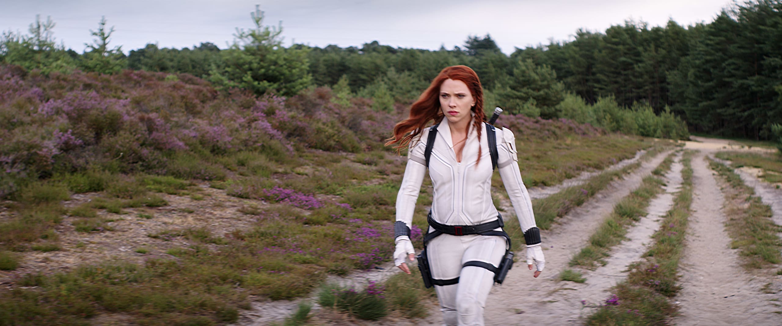 black widow white suit