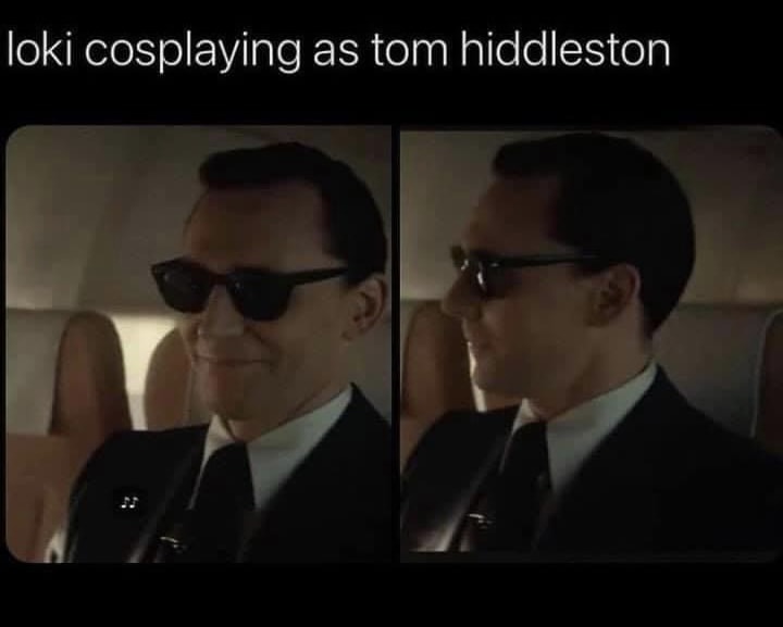 loki memes cosplaying as tom hiddleston