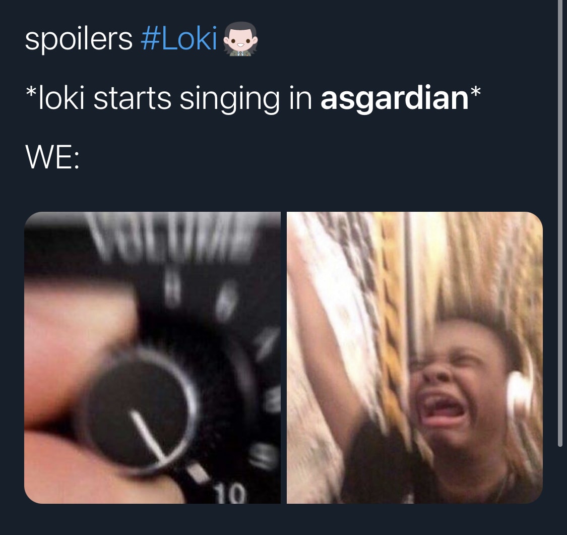 loki singing meme