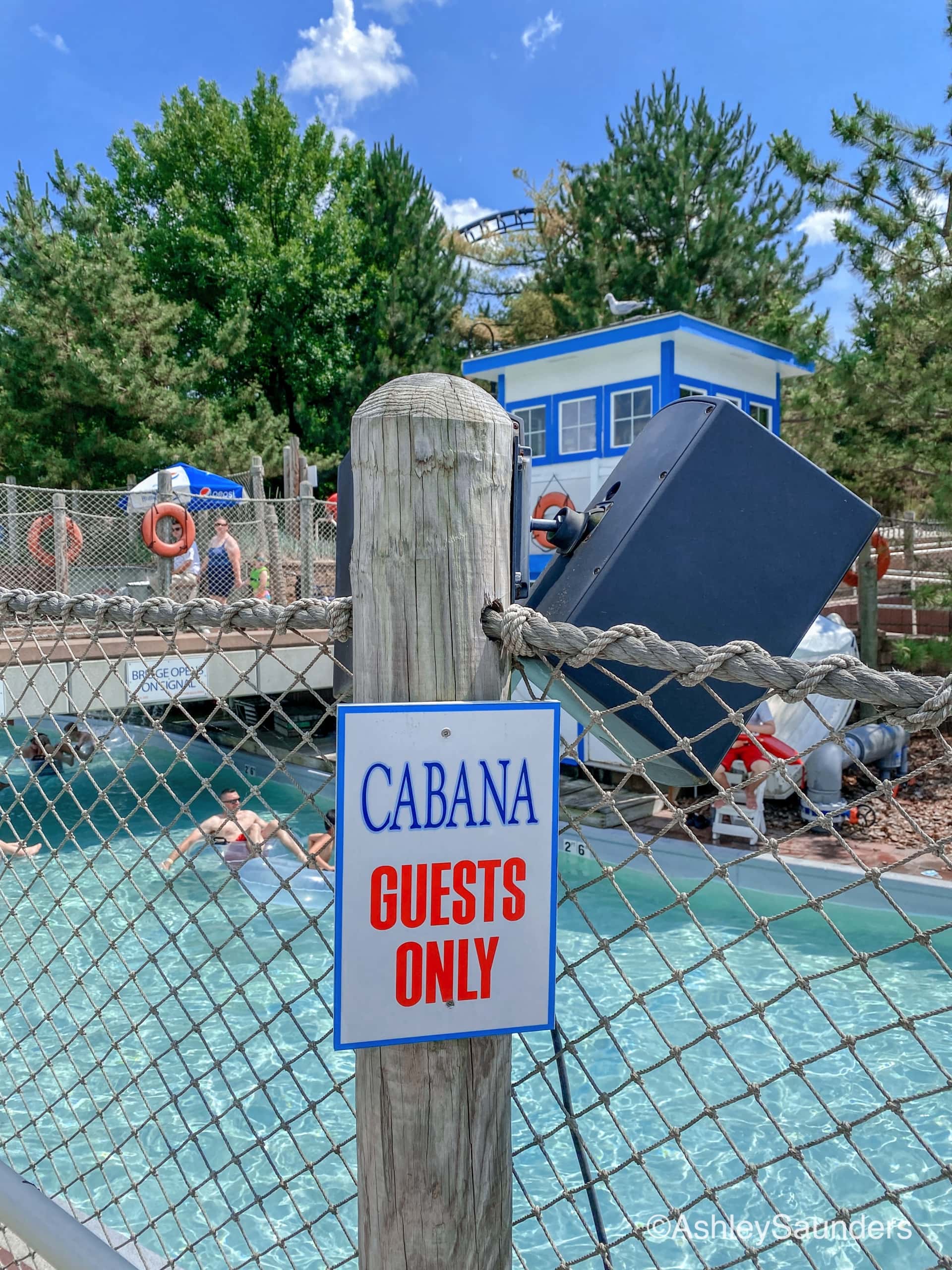 Cabanas at Hersheypark perks waterpark