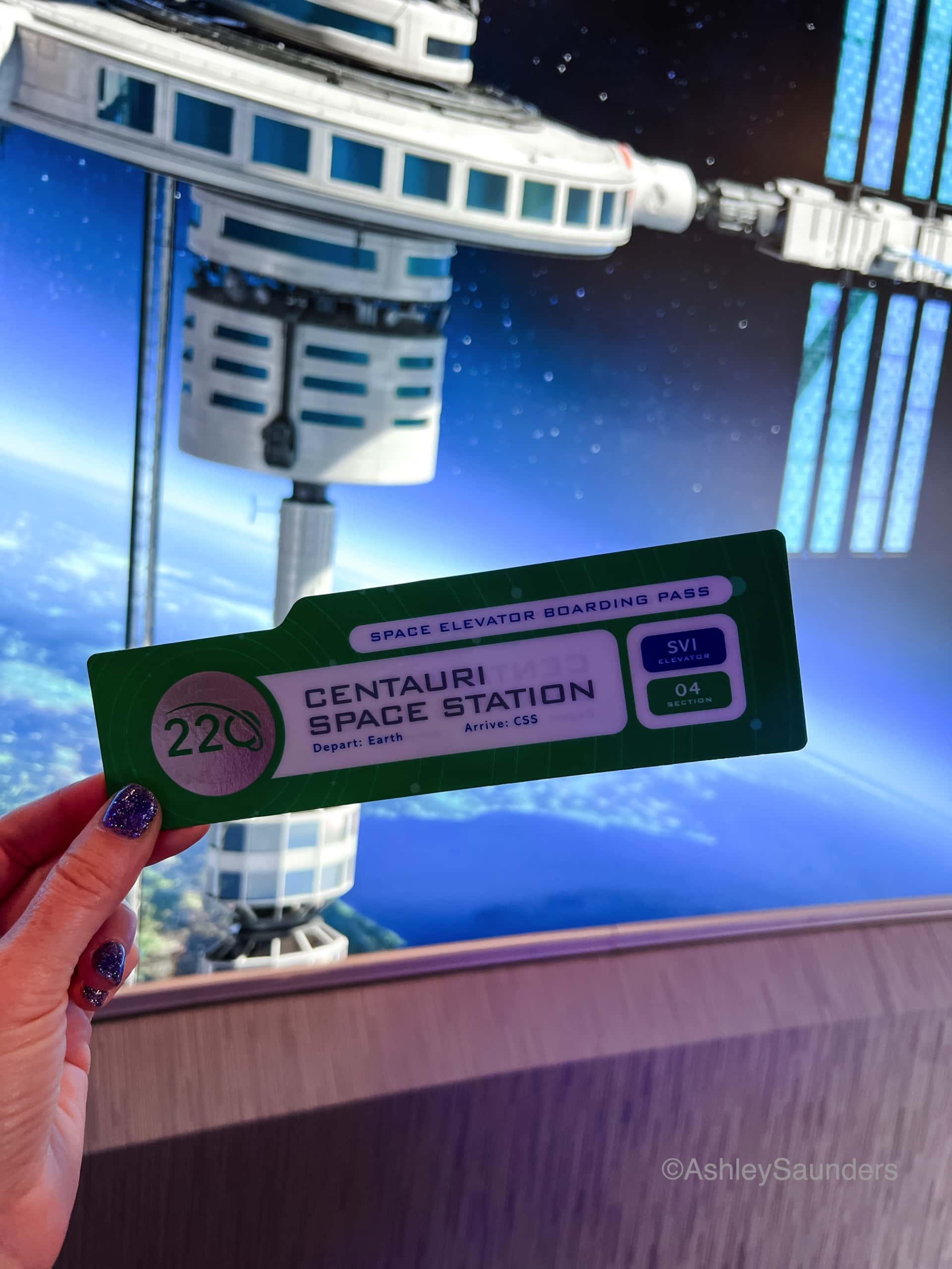 Space 220 boarding pass