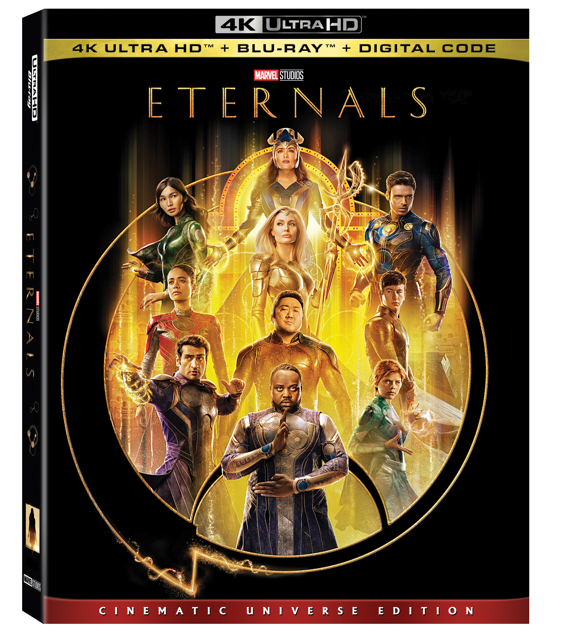 Eternals Bonus Features 4K blu-ray digital