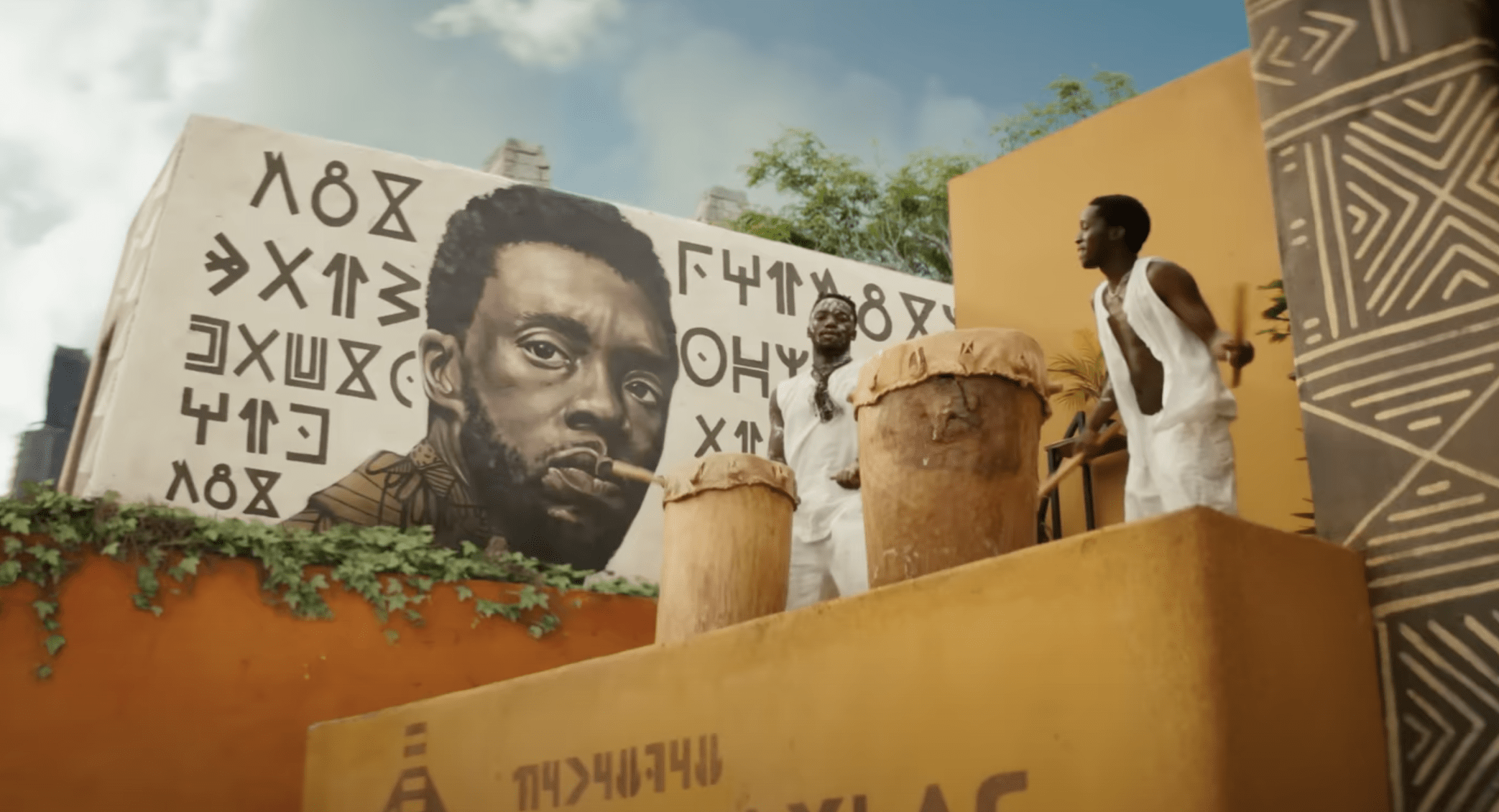 Wakanda Forever Trailer Breakdown T'Challa Mural