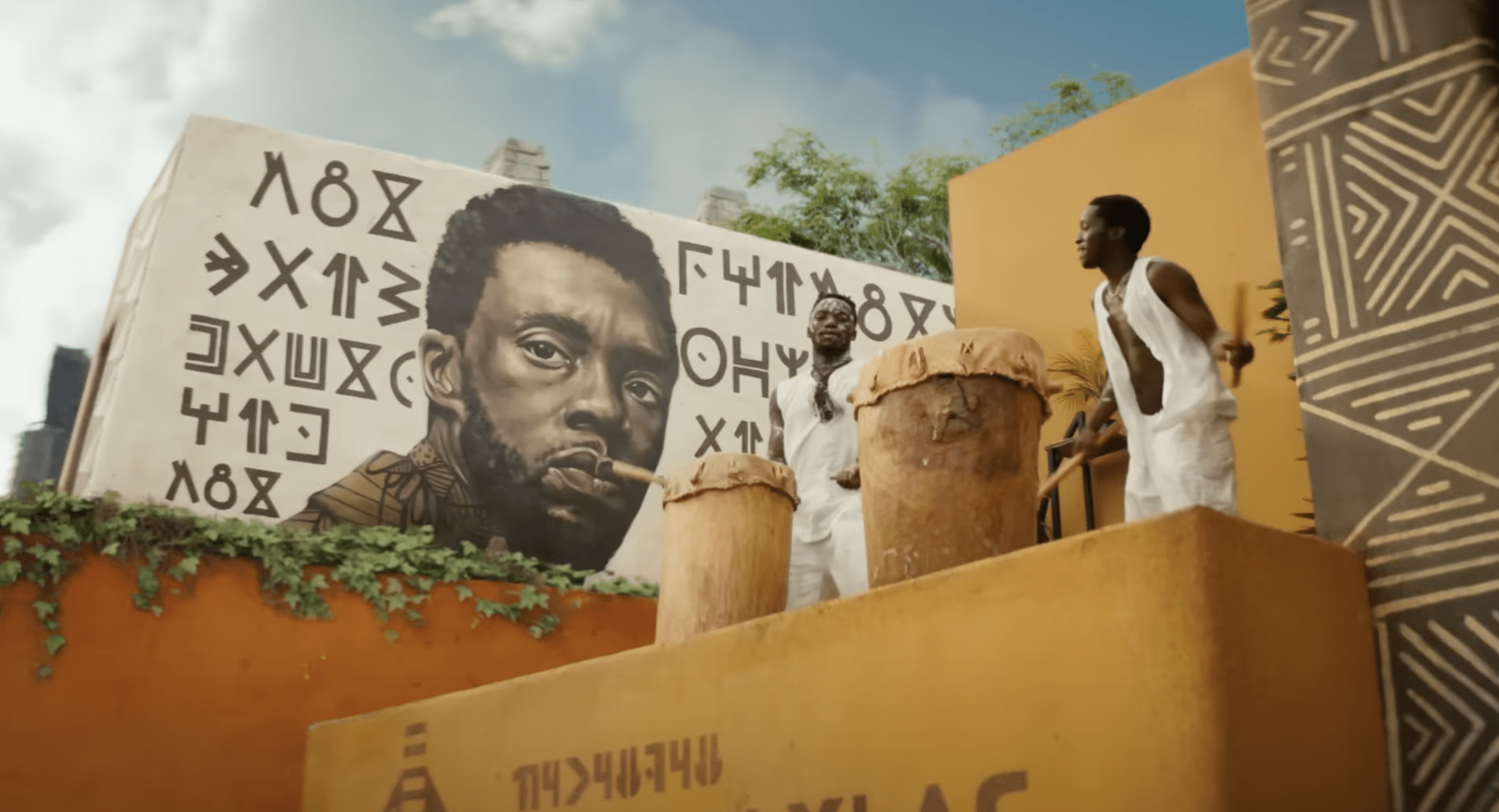 Wakanda forever Easter eggs mural meaning