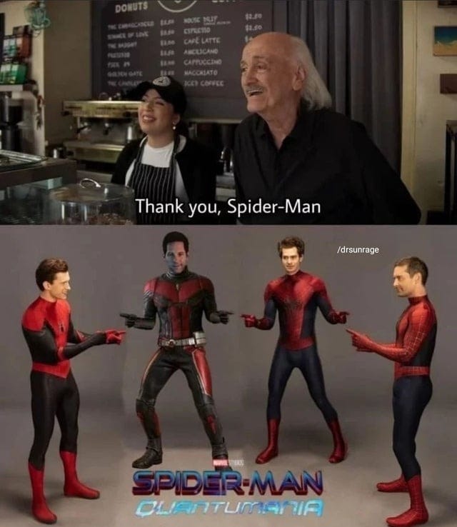 ant-man memes spider-man pointing