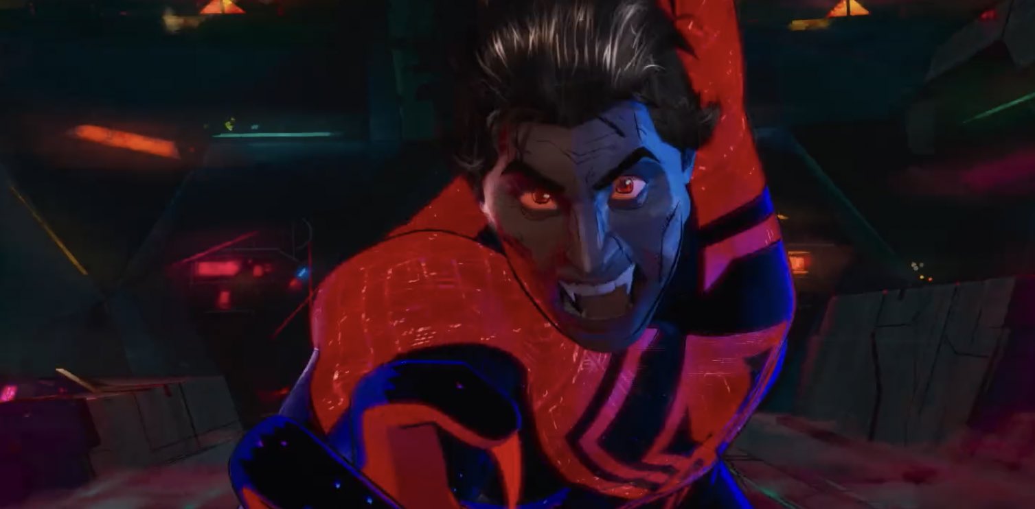 across the spider-verse easter eggs miguel fangs